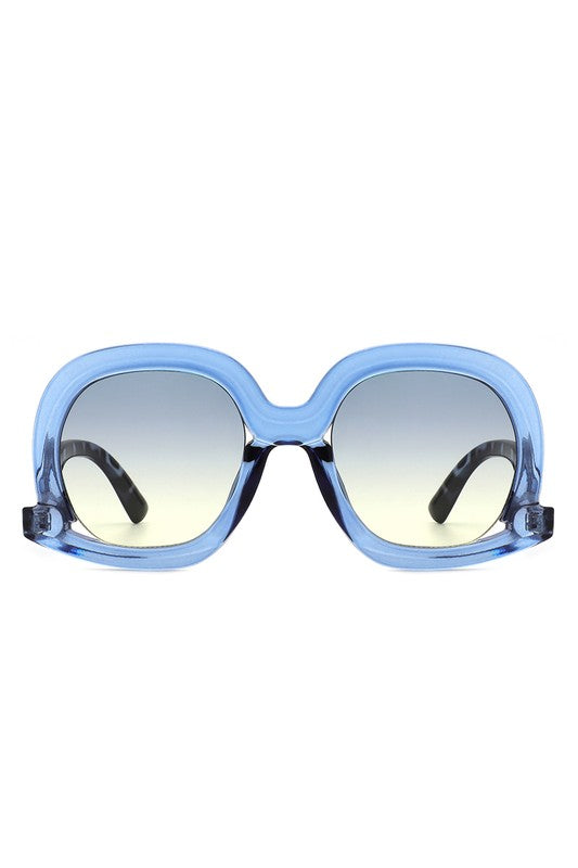 Women Round Oversize Geometric Fashion Sunglasses
